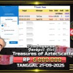 BUKTI JACKPOT SLOT  TREASURES OF AZTEC TERPERCAYA DI INDONESIA TGL 21-09-2025