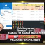 BUKTI JACKPOT SLOT GATES OF GATOT KACA  1000 TERPERCAYA DI INDONESIA TGL 20-09-2025