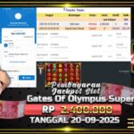BUKTI JACKPOT SLOT GATES OF OLYMPUS  SUPER SCETTER TERPERCAYA DI INDONESIA TGL 20-09-2025