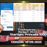 BUKTI JACKPOT STARLIGHT PRINCES 1000 TERPERCAYA DI INDONESIA TGL 18-09-2025