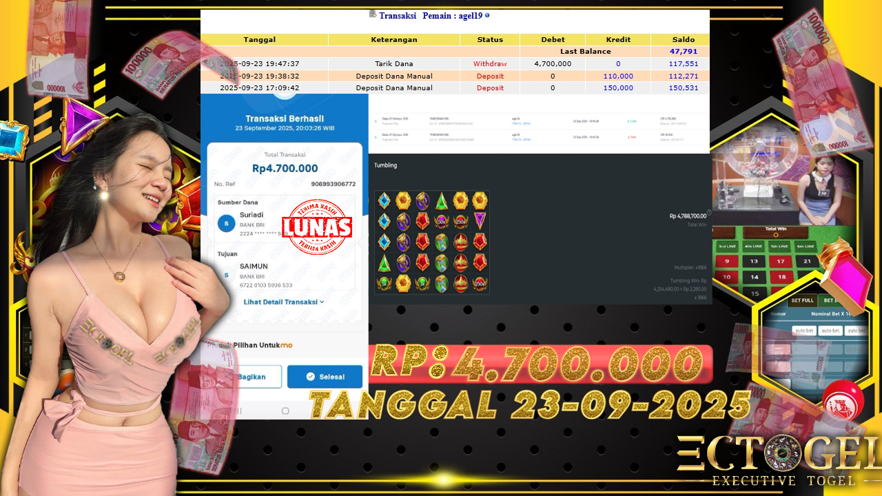 BUKTI JACKPOT SLOT GATES OF OLYMPUS 1000 TERPERCAYA DI INDONESIA TGL 23-09-2025