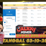 BUKTI JACKPOT SLOT PG SOFT GALAXY MINER TERPERCAYA DI INDONESIA TGL 03-10-2025